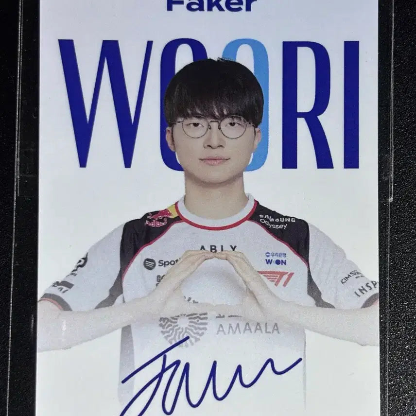 [BUNJANG] T1 Faker Photocard / 우리은행 부스 티원 T1 페이커 Faker 포토카드 포카 양도
