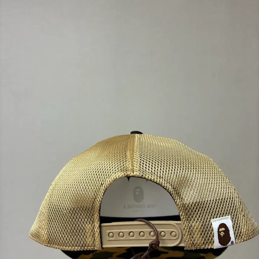 [BUNJANG] BAPE NYC Logo Mesh Cap Yellow Camo / [free]베이프 NYC로고 메쉬캡 옐로우 카모