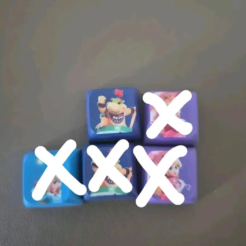 [BUNJANG] Super Mario Keycaps Rosalina, Bowser, Peach / gs마리오 키캡 로잘리나 쿠파 피치 키캡