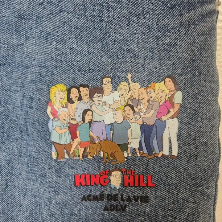 [BUNJANG] Kingkru Animation Printing Denim Shorts / 킹크루 애니메이션 프린팅 데님 반바지