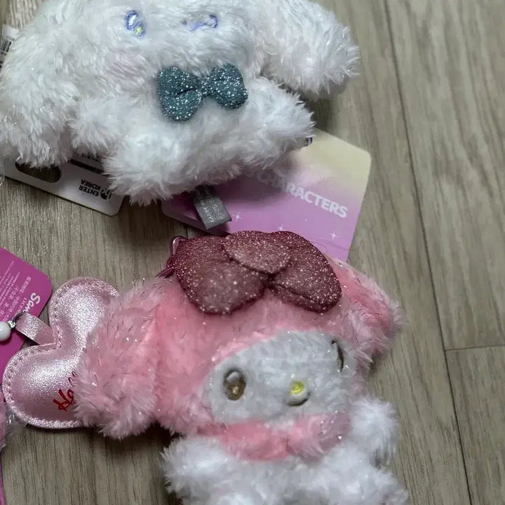 [BUNJANG] Sanrio Cinnamoroll &amp; My Melody Sparkling Pastel Mini Dolls / 산리오 시나모롤, 마이멜로디 반짝 파스텔 소형 인형 판매합니다