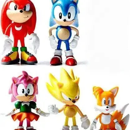 [BUNJANG] Jazwares Sonic the Hedgehog 20th Anniversary Classic Action Figure Set / 20주년 슈퍼 소닉 더 헤지혹 너클즈 테일즈 에이미 클래식 피규어 굿즈