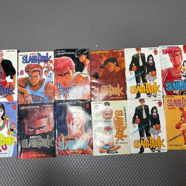 [BUNJANG] Slam Dunk Complete Manga Set (Volumes 1-11) - 1992 First Edition / 슬덤 !!1992년 초판 구판!!희귀 슬램덩크 만화책 1~11권