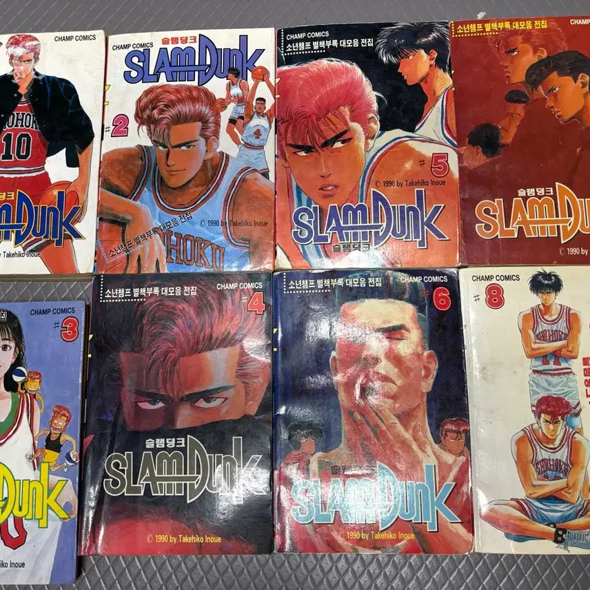 [BUNJANG] Slam Dunk Complete Manga Set (Volumes 1-11) - 1992 First Edition / 슬덤 !!1992년 초판 구판!!희귀 슬램덩크 만화책 1~11권