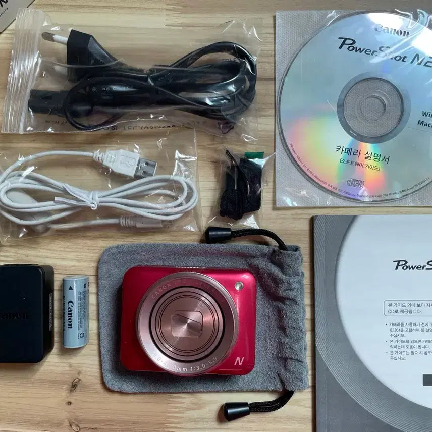 [BUNJANG] Canon PowerShot N2 Pink Full Box (Memory Card Not Included) / (무배) 캐논 파워샷 N2 핑크 풀박스 구성 (메모리 미포함)