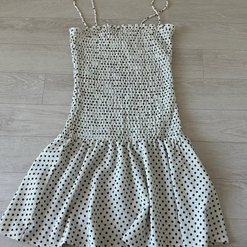 [BUNJANG] H&amp;M Polka Dot Bustier Dress / H&amp;M 도트 뷔스티에