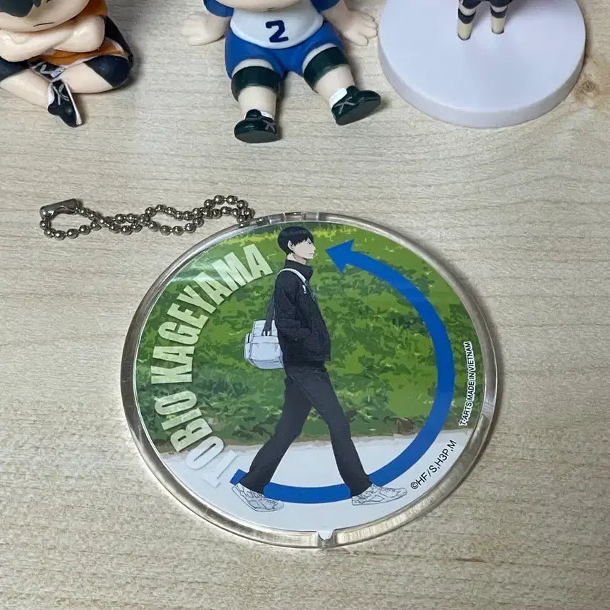 [BUNJANG] Haikyu!! Kageyama Tobio "Shoulder Bump" Desktop Gacha Set (3 Types) + Bonus Keychain / 하이큐 카게야마 어깨쿵 데스크탑 가챠 3종 일괄+덤