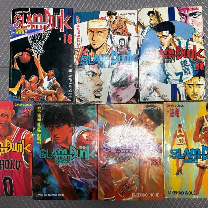 [BUNJANG] Slam Dunk Manga Volume 18-24 First Edition Set / 1992년 초 히트작 초판 !!슬램덩크 만화책 18-24권
