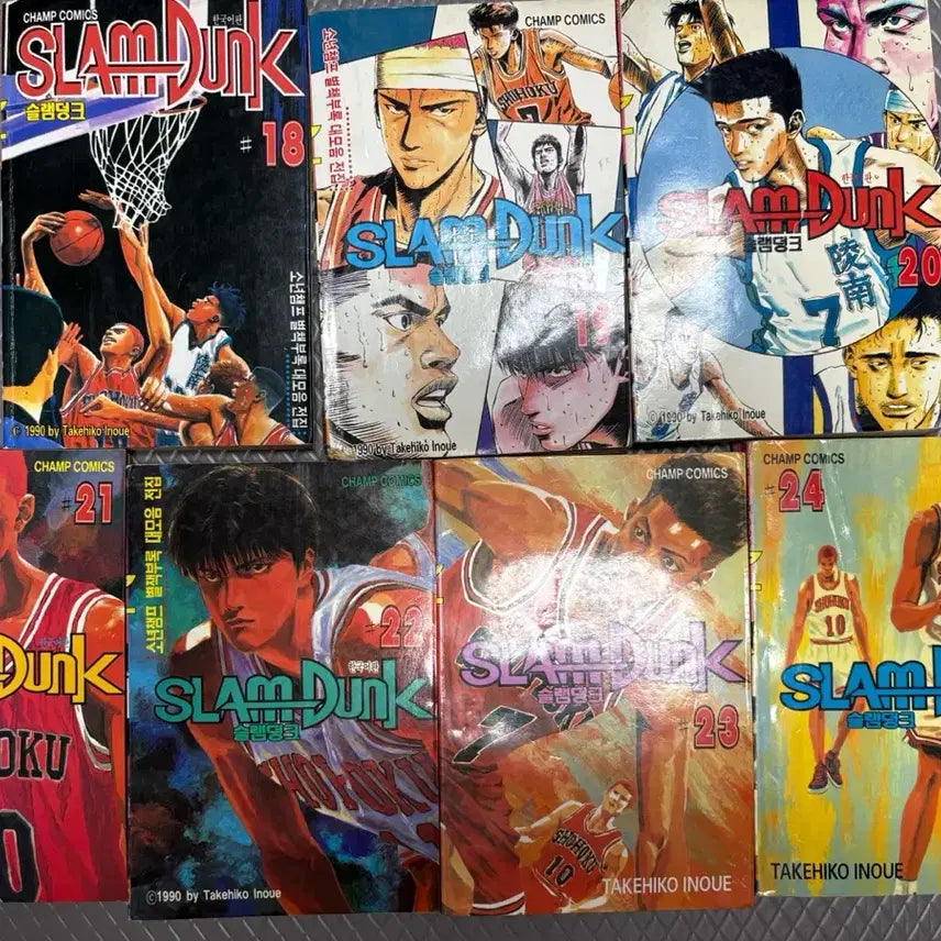 [BUNJANG] Slam Dunk Manga Volume 18-24 First Edition Set / 1992년 초 히트작 초판 !!슬램덩크 만화책 18-24권