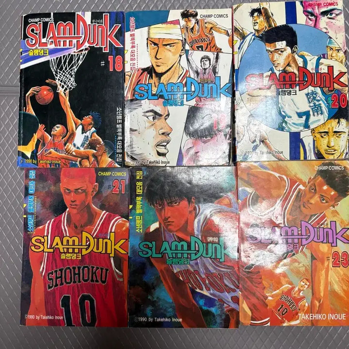 [BUNJANG] Slam Dunk Manga Volume 18-24 First Edition Set / 1992년 초 히트작 초판 !!슬램덩크 만화책 18-24권