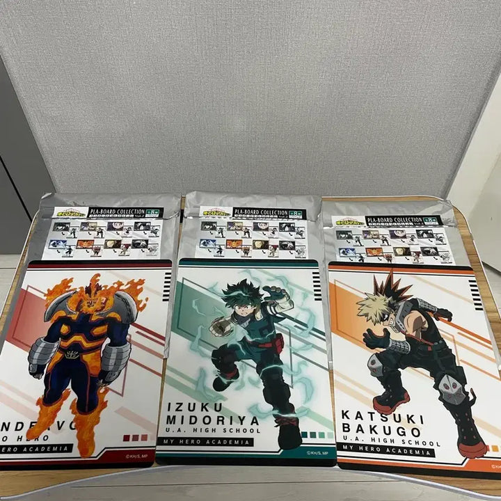 [BUNJANG] My Hero Academia Plaboard Set (Deku, Bakugo, Endeavor) / 나의 히어로 아카데미아 프라보드 Pla-Board 미도리야,바쿠고,엔데버