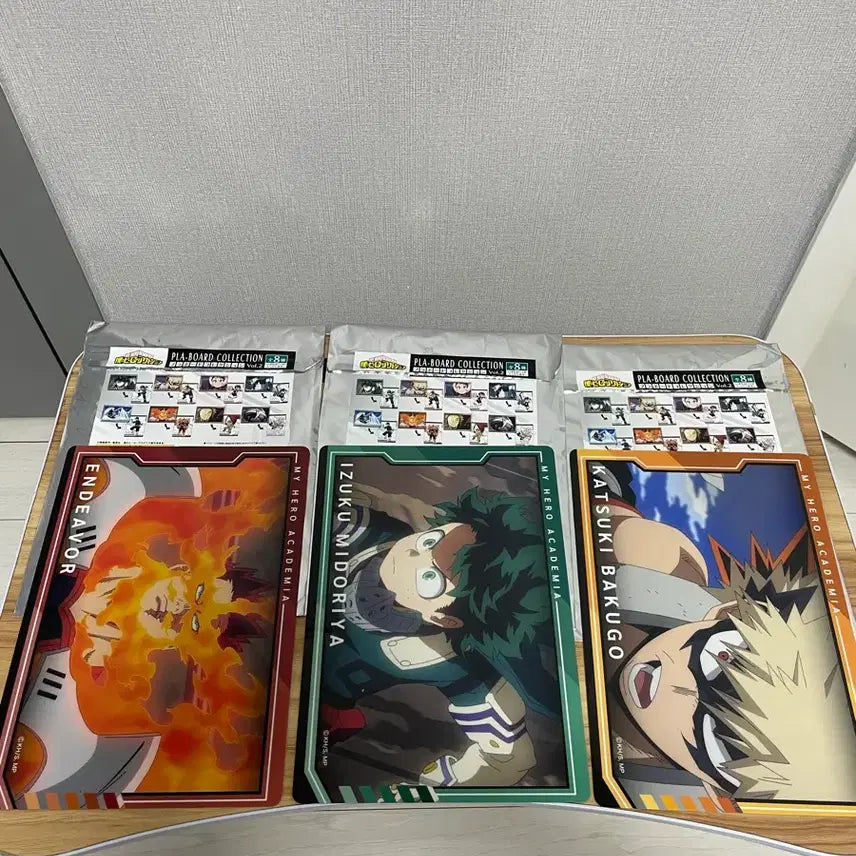 [BUNJANG] My Hero Academia Pla-Board Set (Deku, Bakugo, Endeavor) / 나의 히어로 아카데미아 프라보드 Pla-Board 미도리야,바쿠고,엔데버