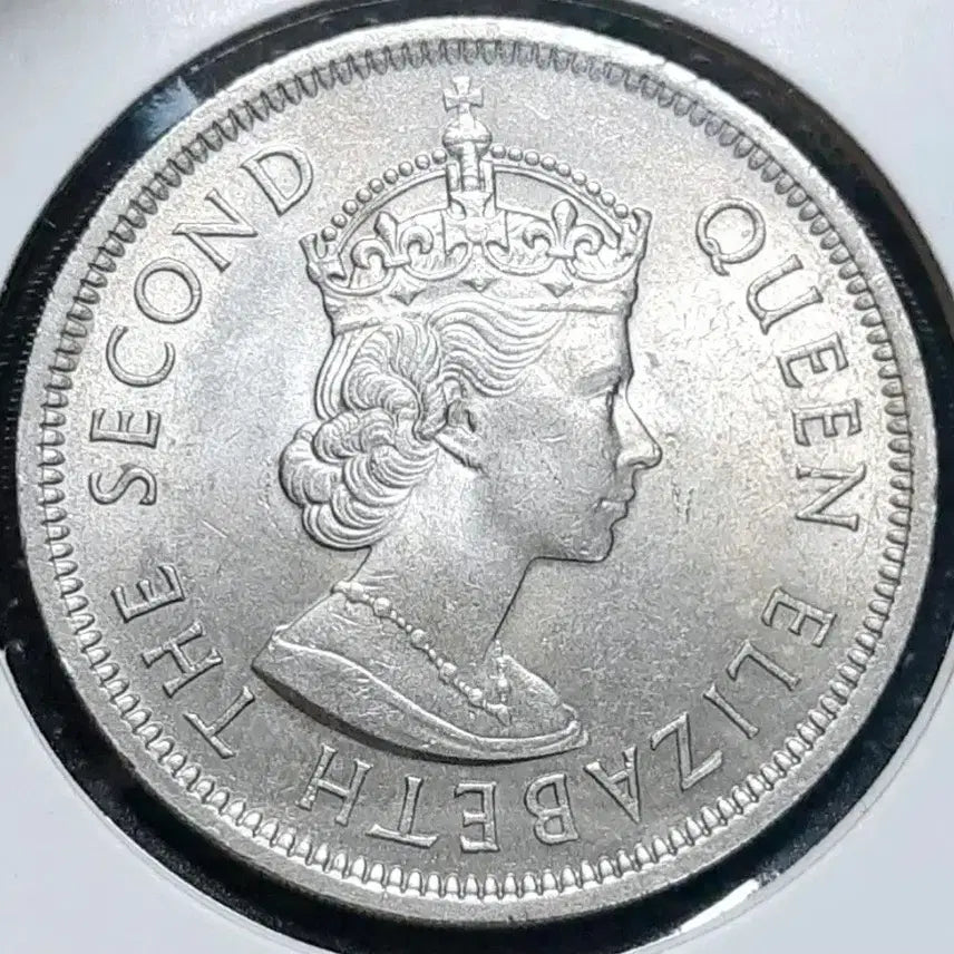 [BUNJANG] Hong Kong 1960 1 Dollar Large Coin / 홍콩 미사용 1960년 1달러 대형주화.외국주화 주화 화폐 동전