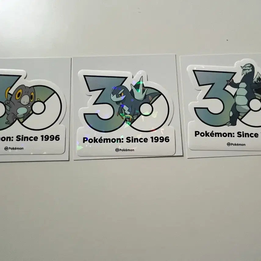 [BUNJANG] Pokemon 30th Anniversary Sticker Set: Denicha, Denicong, Denileive / 포켓몬 30주년 스티커 드니차+드니꽁+드닐레이브