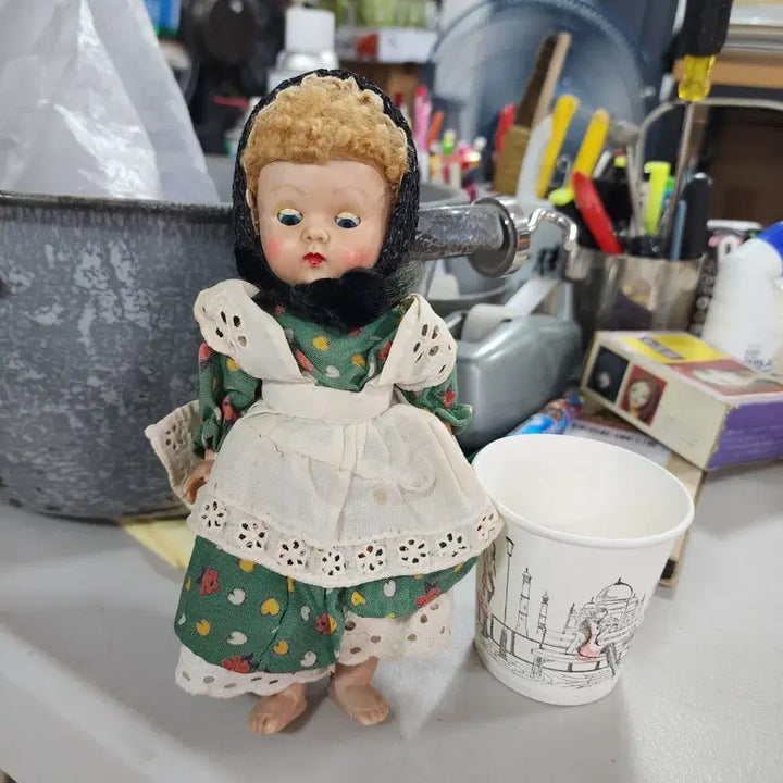 [BUNJANG] Antique Doll 18cm / 오래된 인형 18cm