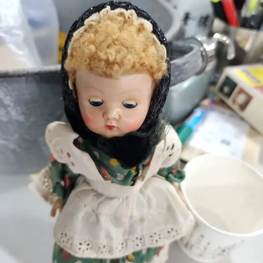 [BUNJANG] Antique Doll 18cm / 오래된 인형 18cm