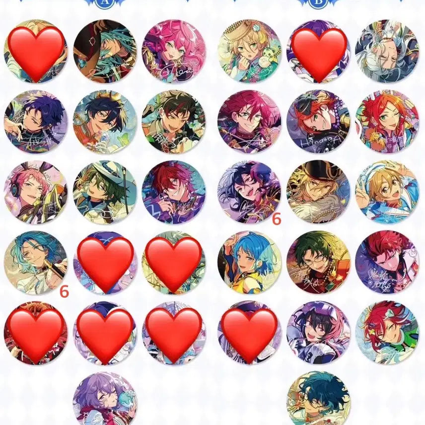 [BUNJANG] Ensemble Stars! Chinese Star Festival Badge Set / 앙스타 중스타 성채 뱃지 무중복 12세트 공구