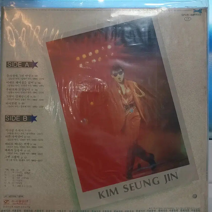 [BUNJANG] Kim Seung Jin 1989 "Hello Drawn on Glass" LP (Sealed) / 김승진LP 89년초반 미개봉 유리창에그린안녕