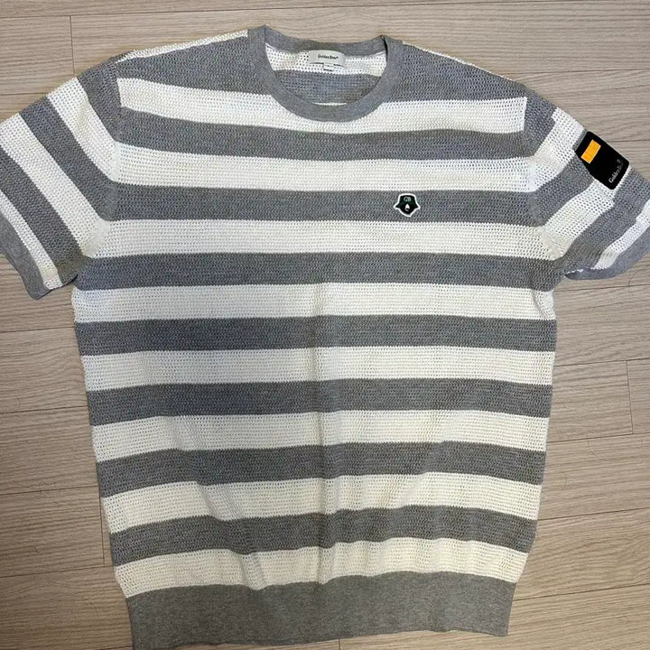 [BUNJANG] Golden Bear Unisex Mesh Stripe Round Knit / (L) 골든베어 유니섹스 메쉬 스트라이프 라운드 니트