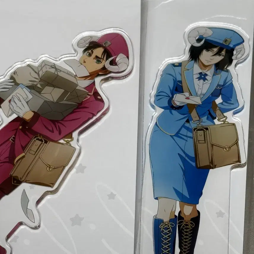 [BUNJANG] Attack on Titan Eren Yeager Postman Acrylic Stand (Sealed) / 진격의 거인 에렌 예거 우체부 아크릴 스탠드 미개봉