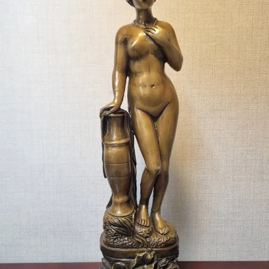 [BUNJANG] Bronze Classical Greek Woman Sculpture - 44cm / [동 브론즈]  고전 그리스 여인 동 조각상 - 44cm