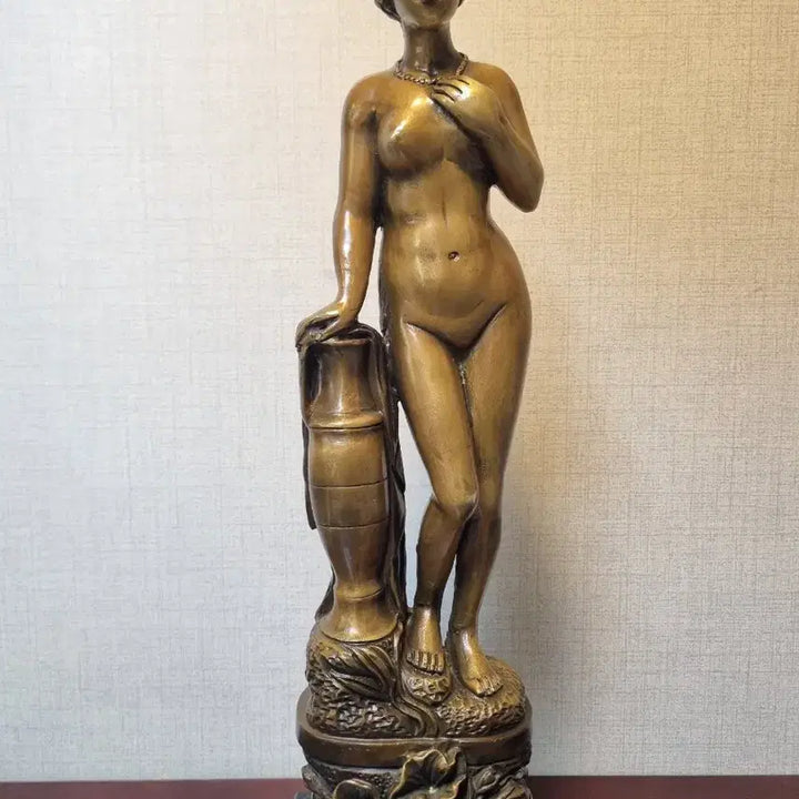 [BUNJANG] Bronze Classical Greek Woman Sculpture - 44cm / [동 브론즈]  고전 그리스 여인 동 조각상 - 44cm