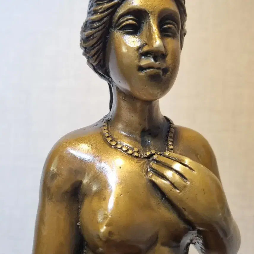 [BUNJANG] Bronze Classical Greek Woman Sculpture - 44cm / [동 브론즈]  고전 그리스 여인 동 조각상 - 44cm