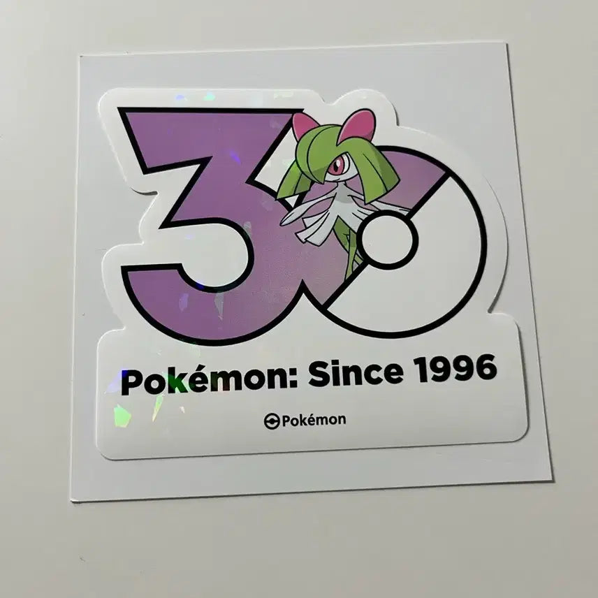 [BUNJANG] Pokemon 30th Anniversary Kirlia Holographic Sticker / 포켓몬 30주년 스티커 킬리아