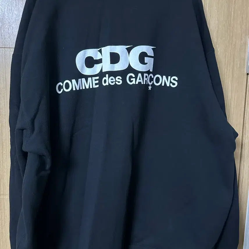 [SOLD OUT] CDG OVERSIZED CREW NECK SWEATSHIRT Black