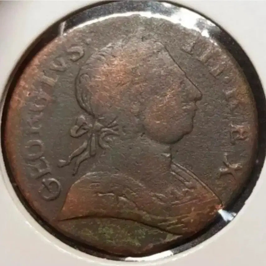 [BUNJANG] George III 1775 Halfpenny Coin / 영국 조지3세 1775년 1/2페니.외국주화 주화 화폐 동전