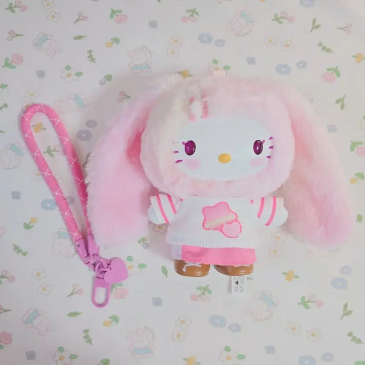 [BUNJANG] Sanrio Hello Kitty Lop Ear Kitty Keyring Doll / 미니소정품)산리오 헬로키티 롭이어키티 키링형인형