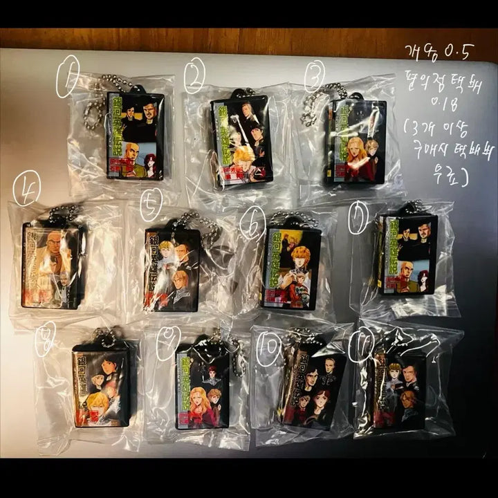[BUNJANG] Legend of the Galactic Heroes OVA Miniature Keychain / 은영전 은하영웅전설 ova 비디오테이프 미니어처 키링