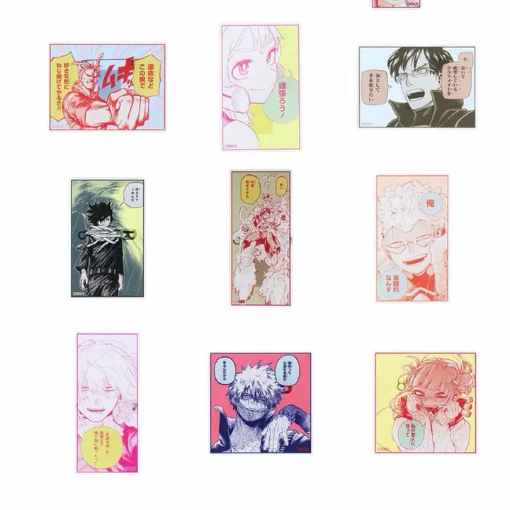[BUNJANG] My Hero Academia "Famous Quotes" Acrylic Standee Bundle Set / 나히아 원화전 명언 아크릴 일괄