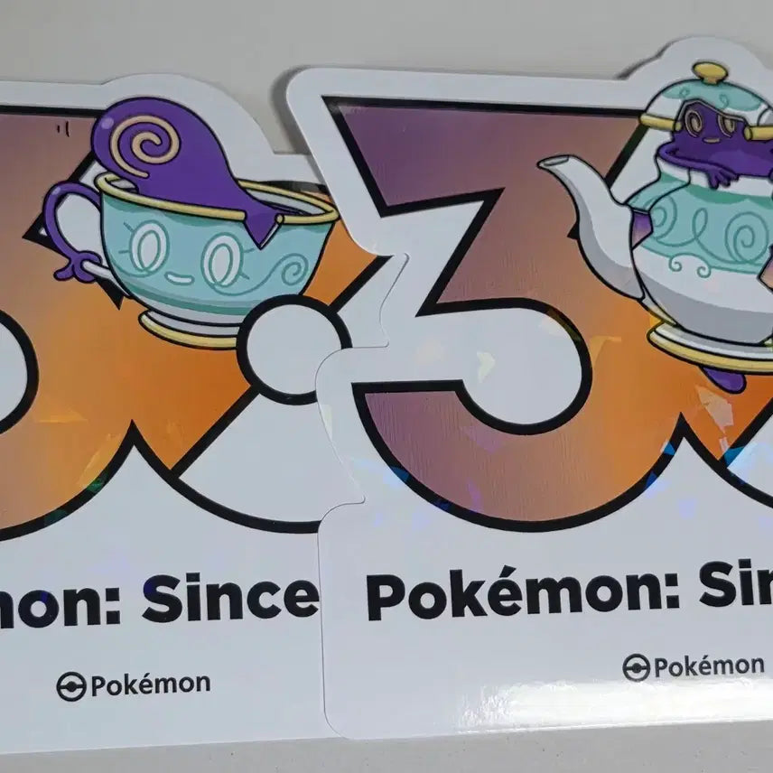 [BUNJANG] Pokemon 30th Anniversary Logo Sticker Set (Daincha &amp; Portdes) / 포켓몬 30주년 로고 스티커 데인차, 포트데스 판매합니다.