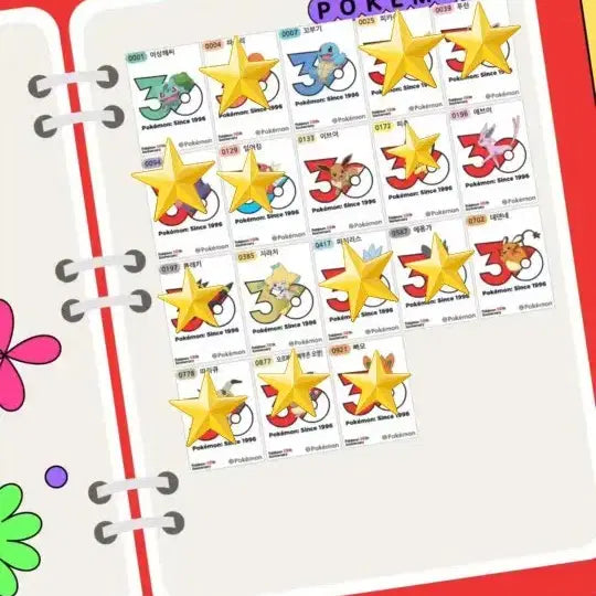 [BUNJANG] Pokemon 30th Anniversary Sticker Collection Trading / 포켓몬 30주년 띠부씰교환