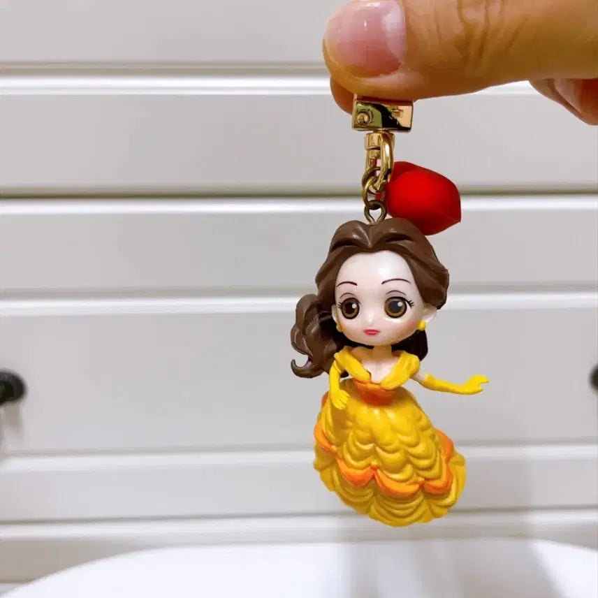 [BUNJANG] Disney Beauty and the Beast Belle Mini Keyring Doll / 미녀와야수 디즈니 벨 미니 키링 인형