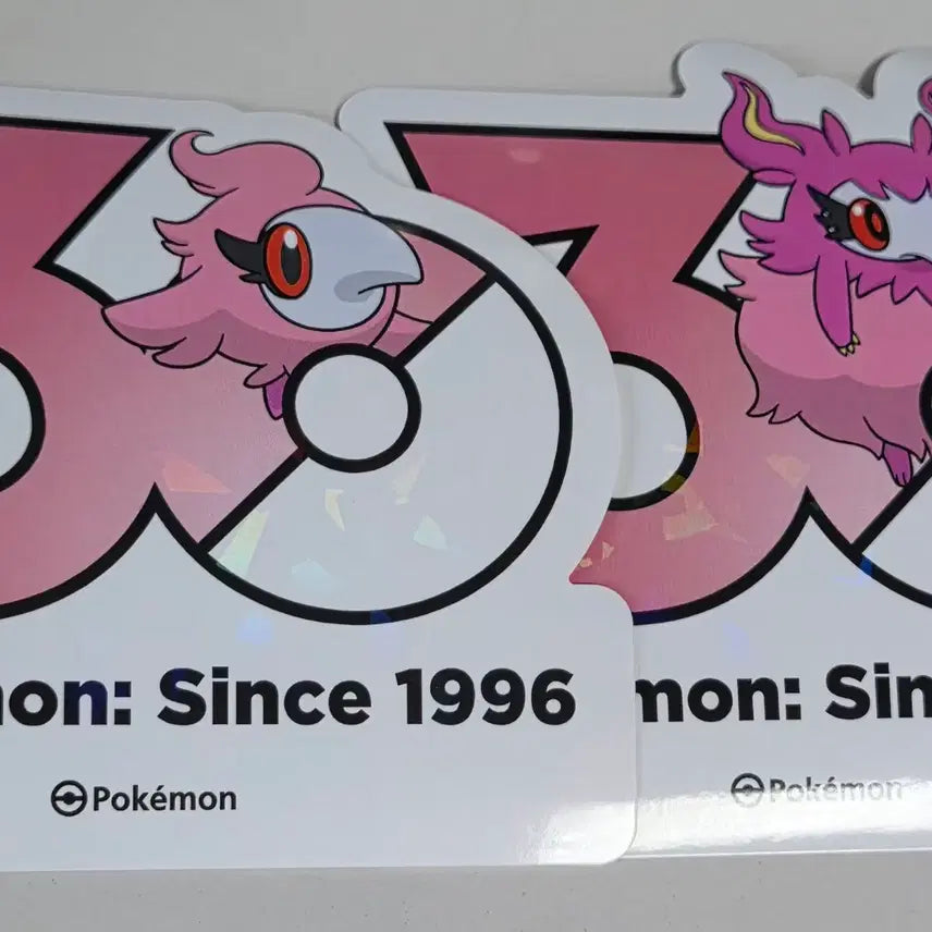 [BUNJANG] Pokemon 30th Anniversary Logo Sticker Set (Superb + Preftre) / 포켓몬 30주년 로고 스티커 슈쁘, 프레프티르 판매합니다.