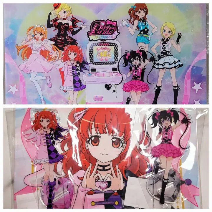[BUNJANG] Pretty Rhythm Aira Kris Acrylic Stand &amp; Visual Cross / 프리티리듬 마루쿠지 아이라 크리스 아크릴 스탠드 비주얼보드 비주얼 크로스