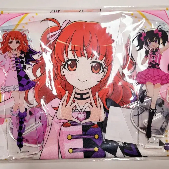 [BUNJANG] Pretty Rhythm Aira Kris Acrylic Stand &amp; Visual Cross / 프리티리듬 마루쿠지 아이라 크리스 아크릴 스탠드 비주얼보드 비주얼 크로스