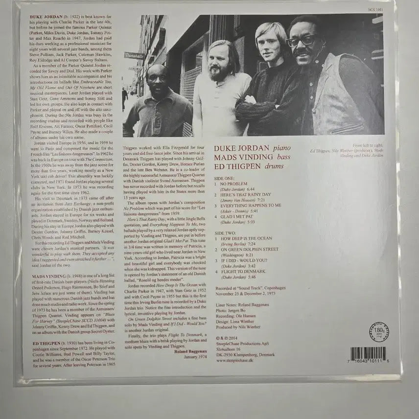 [BUNJANG] Duke Jordan Flight To Denmark LP / 듀크 조던 Duke Jordan-Flight To Denmark lp