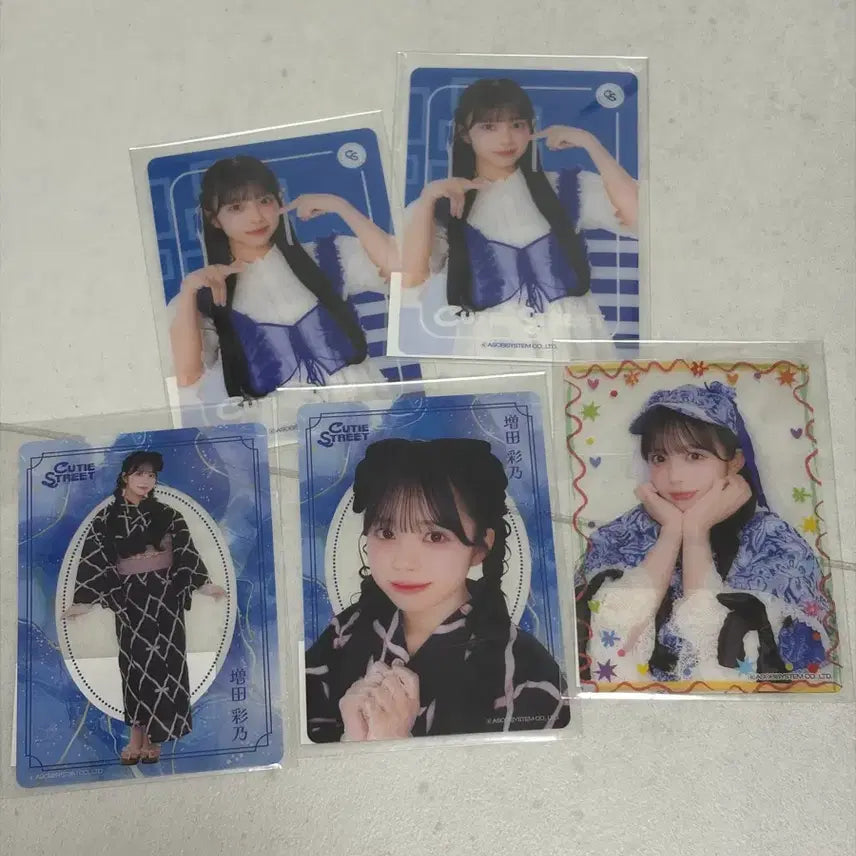 [BUNJANG] Cute Street Ayano Masuda Clear Card Bundle Set (5 pcs) / 큐티스트리트 마스다 아야노 스키쿠지 클리어카드 5장 일괄