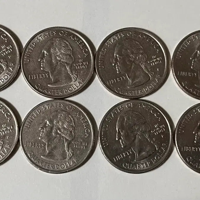 [BUNJANG] 50 State Quarters Collection Set - 8 States / 미국 50개주  기념 쿼터달러 동전 8개주 8종세트 일괄판매