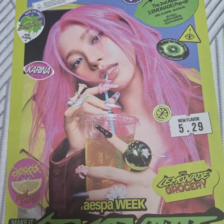 [BUNJANG] Aespa Lemonade Trading Photocard / 에스파 레몬에이드 트레카 판매합니다.