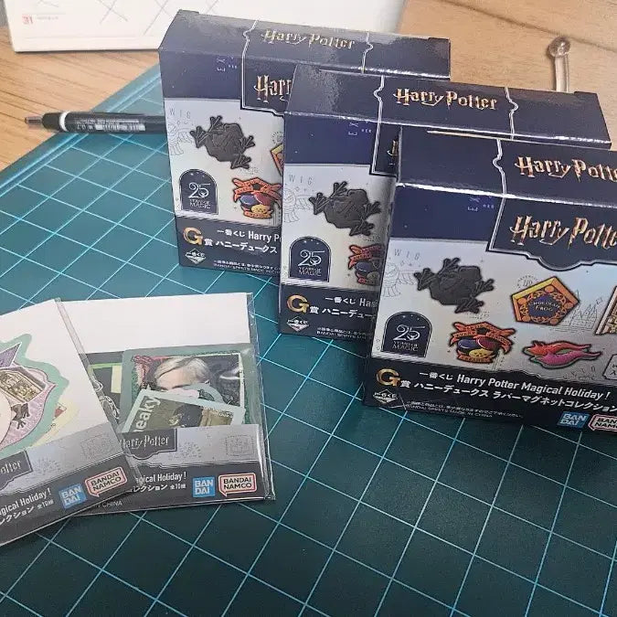 [BUNJANG] Harry Potter Kuji Magnet Set (Unsealed) &amp; Sticker Set / 해리포터 쿠지 마그넷 미개봉3종 스티커 2개