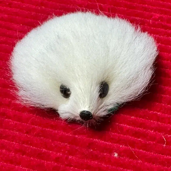 [BUNJANG] Vintage 1960s-70s Mink Fur Hedgehog Object Doll with Original Box / [오리지널 상자포함] 6070s 빈티지 밍크 퍼 고슴도치 인형 오브제 소