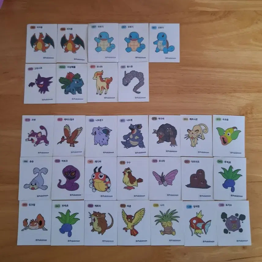 [BUNJANG] Pokemon Stickers / 포켓몬 띠부실 교환 / 판매