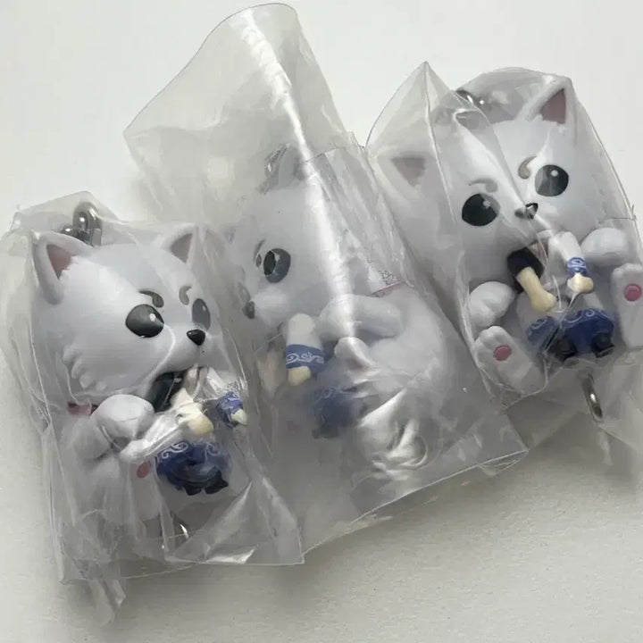 [BUNJANG] Gintama Sadaharu &amp; Gintoki Dangling Gacha 3-Piece Set / 은혼) 사다하루 긴토키 대롱가챠 3개 세트