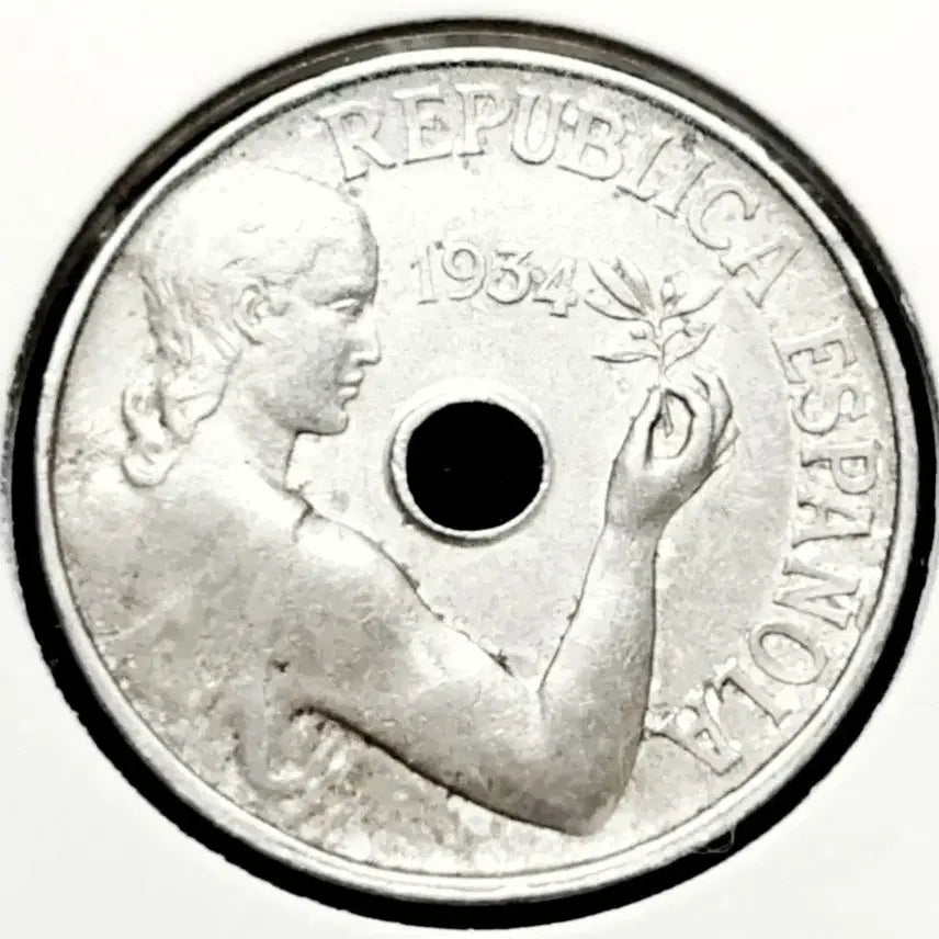 [BUNJANG] Spain 1934 25 Centimos Foreign Coin / 스페인 1934년 25센티모스.외국주화 주화 화폐 동전