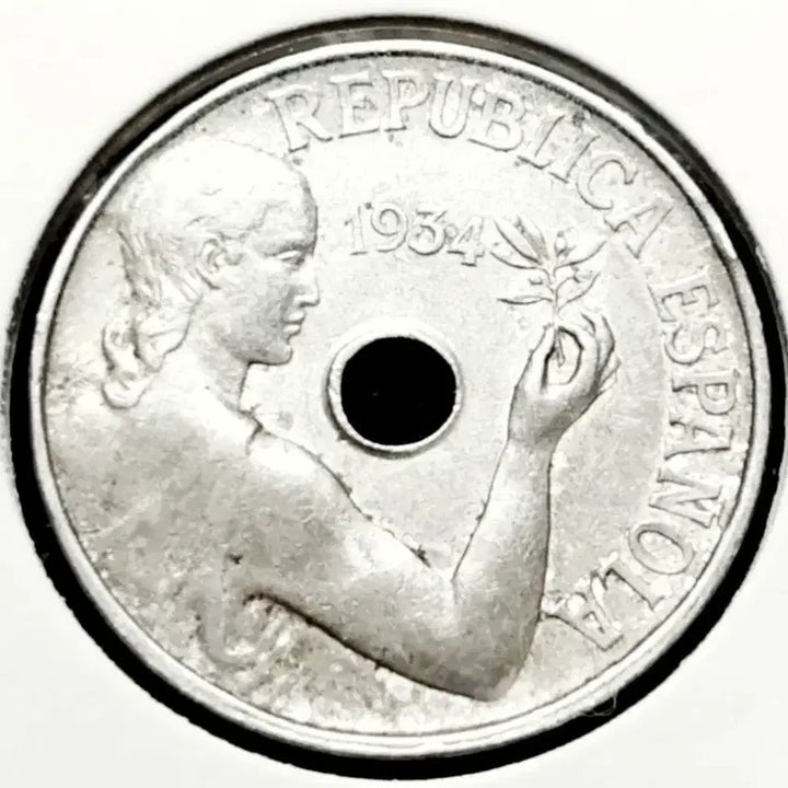 [BUNJANG] Spain 1934 25 Centimos Foreign Coin / 스페인 1934년 25센티모스.외국주화 주화 화폐 동전