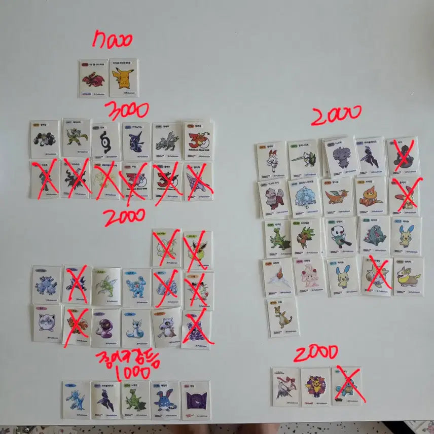 [BUNJANG] Pokemon Stickers / 포켓몬 띠부씰 판매,교환합니다.